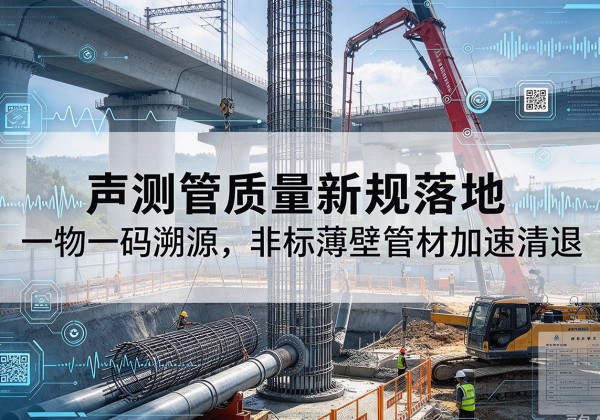 桦川声测管质量新规落地，一物一码溯源，非标薄壁管材加速清退