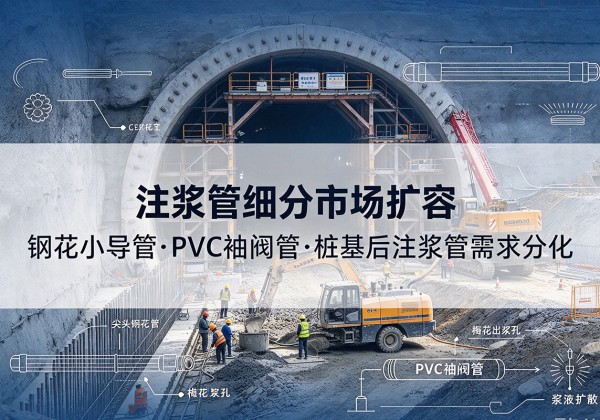 桦川注浆管细分市场扩容，隧道钢花小导管、PVC 袖阀管、桩基后注浆管需求分化